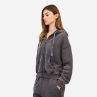 Снимка на DIRTY LAUNDRY ДАМСКИ СУИТШЪРТ CROPPED FULL ZIP WITH SEAMING VINTAGE GREY 3