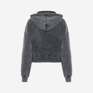 Снимка на DIRTY LAUNDRY ДАМСКИ СУИТШЪРТ CROPPED FULL ZIP WITH SEAMING VINTAGE GREY 6
