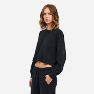 Снимка на DIRTY LAUNDRY ДАМСКИ ТОП PIQUET FLEECE LONGSLEEVE VINTAGE BLACK 3