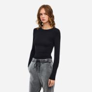 Снимка на DIRTY LAUNDRY ДАМСКИ СУИТШЪРТ SLIM FIT LONGSLEEVE BLACK 3