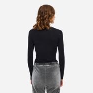 Снимка на DIRTY LAUNDRY ДАМСКИ СУИТШЪРТ SLIM FIT LONGSLEEVE BLACK 2