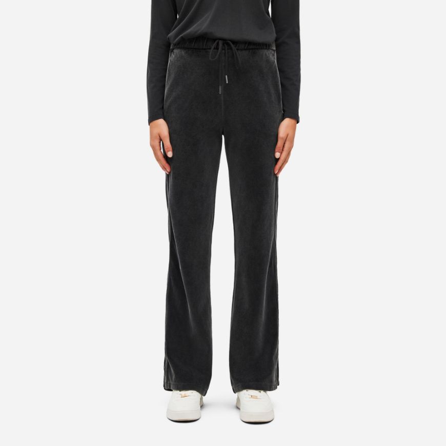 Снимка на DIRTY LAUNDRY ДАМСКИ ПАНТАЛОН VELVET FLARED SWEATPANTS VINTAGE BLACK