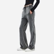 Снимка на DIRTY LAUNDRY ДАМСКИ ПАНТАЛОН VELVET FLARED SWEATPANTS VINTAGE GREY 3