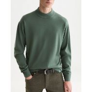 Picture of SCOTCH&SODA MEN'S SEASONAL CORE DROPPED SHOULDER MOCK NECK PULLOVER - DARK FOREST 4