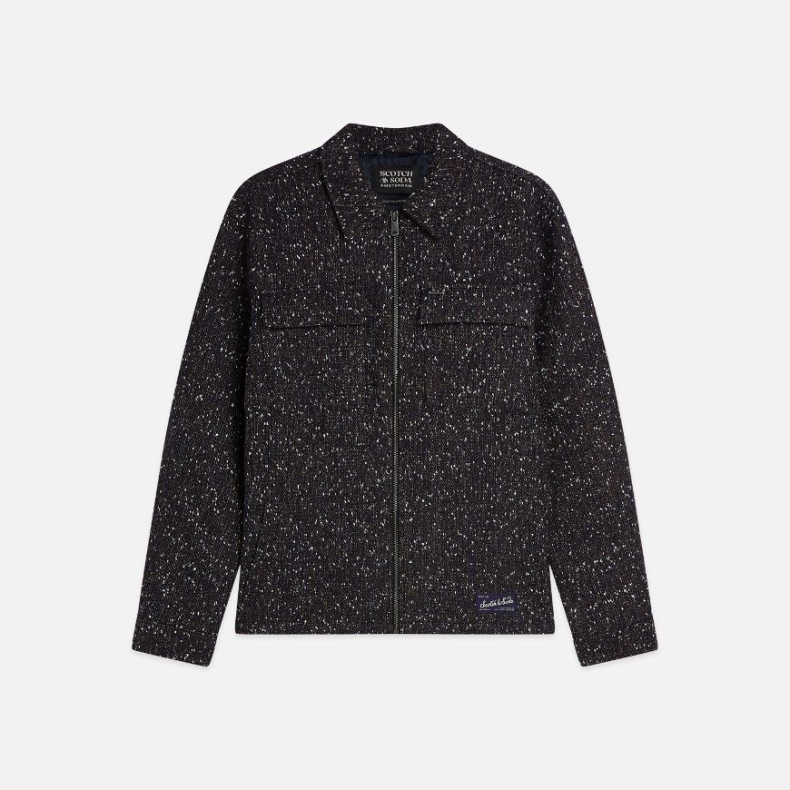 Снимка на SCOTCH&SODA МЪЖКО ЯКЕ TAILORED WOOL-BLEND TWEED - SKY CAPTAIN MELANGE