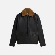 Снимка на SCOTCH&SODA МЪЖКО ЯКЕ LEATHER SHERPA LINED - METEORITE 1