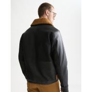 Снимка на SCOTCH&SODA МЪЖКО ЯКЕ LEATHER SHERPA LINED - METEORITE 5