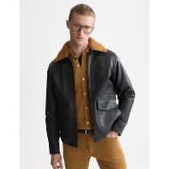 Снимка на SCOTCH&SODA МЪЖКО ЯКЕ LEATHER SHERPA LINED - METEORITE 4