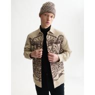 Снимка на SCOTCH&SODA МЪЖКА РИЗА FLOCK PRINTED RELAXED FIT - PURE CASHMERE 4