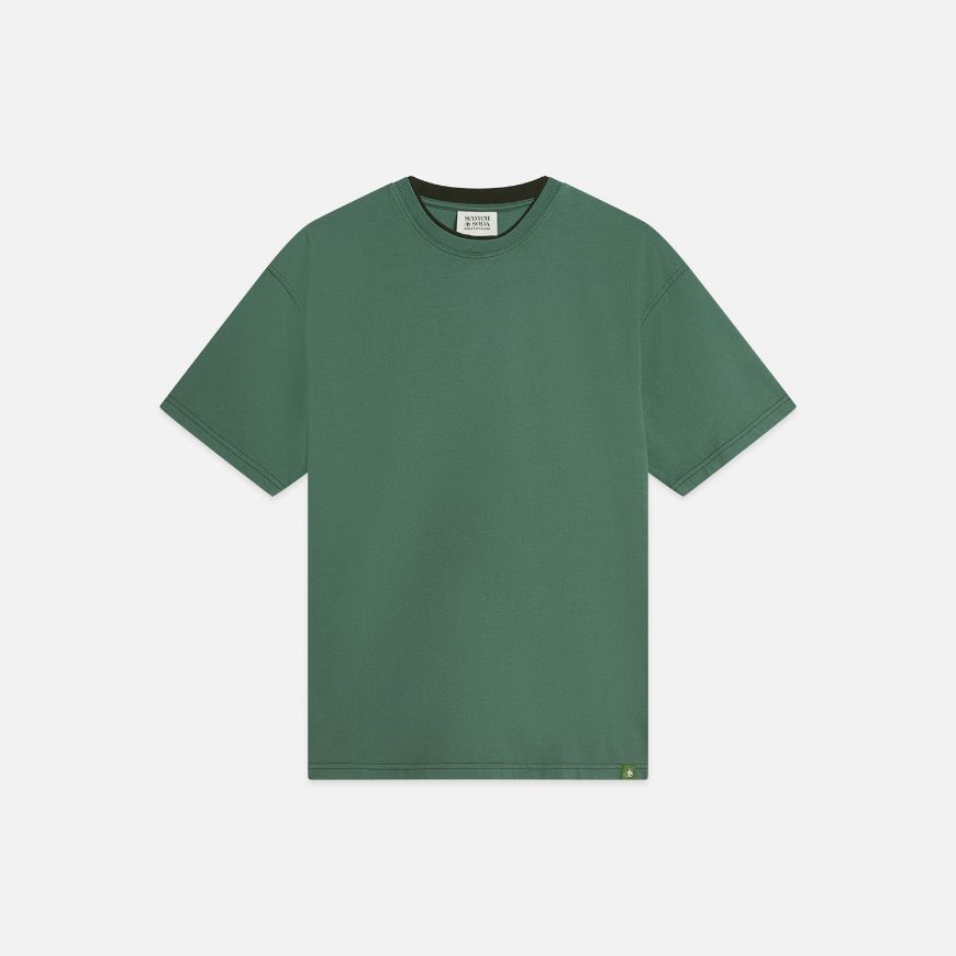 Снимка на SCOTCH&SODA МЪЖКА БЛУЗА 3 CROSSES RELAXED FIT GARMENT-DYED - DARK FOREST