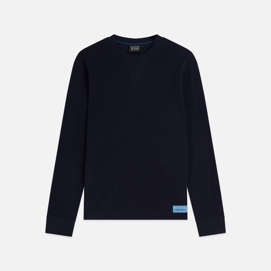 Снимка на SCOTCH&SODA МЪЖКА БЛУЗА WAFFLE REGULAR FIT LONG SLEEVED - SKY CAPTAIN