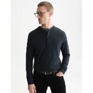 Снимка на SCOTCH&SODA МЪЖКА БЛУЗА HENLEY SLUB REGULAR FIT LONG SLEEVED - METEORITE 4
