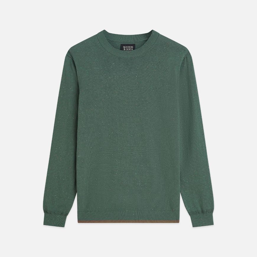 Снимка на SCOTCH&SODA МЪЖКИ ПУЛОВЕР NEPS WOOL-BLEND REGULAR FIT - DARK FOREST
