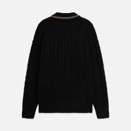 Снимка на SCOTCH&SODA МЪЖКИ ПУЛОВЕР SOFT KNIT POLO CABLE DROPPED SHOULDER - METEORITE 2