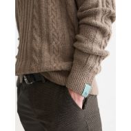 Снимка на SCOTCH&SODA МЪЖКИ ПУЛОВЕР SOFT KNIT POLO CABLE DROPPED SHOULDER - WALNUT 6