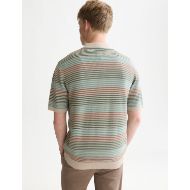 Снимка на SCOTCH&SODA МЪЖКА БЛУЗА STRIPED KNITTED REGULAR FIT POLO - PURE CASHMERE STRIPE 5