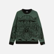 Снимка на SCOTCH&SODA МЪЖКИ ПУЛОВЕР CHENILLE JACQUARD WOOL-BLEND DROPPED SHOULDER - DARK FOREST 1