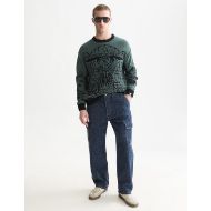 Снимка на SCOTCH&SODA МЪЖКИ ПУЛОВЕР CHENILLE JACQUARD WOOL-BLEND DROPPED SHOULDER - DARK FOREST 7
