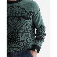 Снимка на SCOTCH&SODA МЪЖКИ ПУЛОВЕР CHENILLE JACQUARD WOOL-BLEND DROPPED SHOULDER - DARK FOREST 6