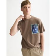 Снимка на SCOTCH&SODA МЪЖКА БЛУЗА CHEST ARTWORK RELAXED FIT - WALNUT 4
