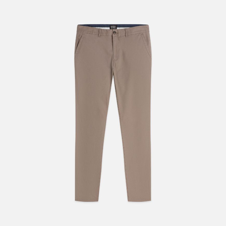 Снимка на SCOTCH&SODA МЪЖКИ ПАНТАЛОН SEASONAL CORE STUART STRETCH COTTON TWILL CHINO - WALNUT