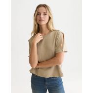 Снимка на SCOTCH&SODA ДАМСКА БЛУЗА KEY HOLE SLEEVES - ALUMINUM 4