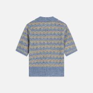 Снимка на SCOTCH&SODA ДАМСКИ ПУЛОВЕР POINTELLE STITCH SHORT SLEEVE - STONEWASH STRIPE 2