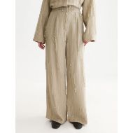 Снимка на SCOTCH&SODA ДАМСКИ ПАНТАЛОН ELENI - HIGH RISE WIDE LEG FIL COUPÉ - ALUMINUM 4