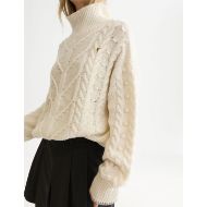 Снимка на SCOTCH&SODA ДАМСКИ ПУЛОВЕР CABLE STITCH OVERSIZED FIT - EGGNOG 6