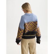 Снимка на SCOTCH&SODA ДАМСКИ ПУЛОВЕР FAIR ISLE BOXY FIT - SHALE 5