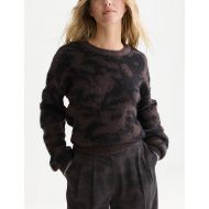 Снимка на SCOTCH&SODA ДАМСКИ ПУЛОВЕР FUZZY JACQUARD RELAXED FIT - GLITCHFLOWERS SHALE 4