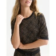 Снимка на SCOTCH&SODA ДАМСКИ ПУЛОВЕР JACQUARD SHORT-SLEEVED - METEORITE 6