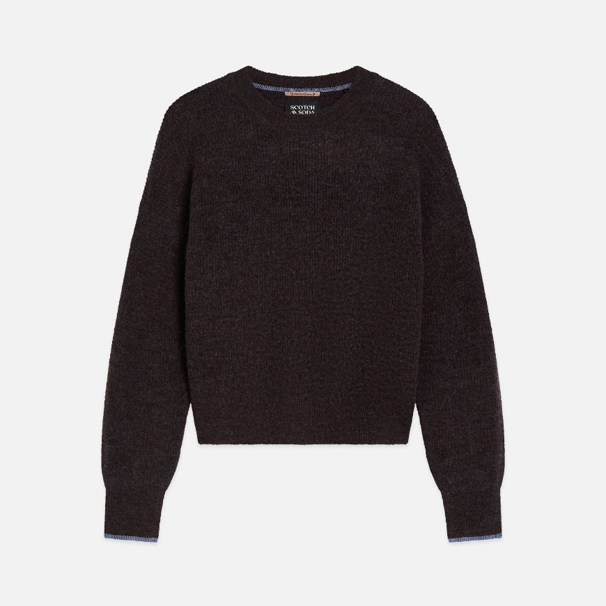 Снимка на SCOTCH&SODA ДАМСКИ ПУЛОВЕР FUZZY CREW-NECK - SHALE MELANGE