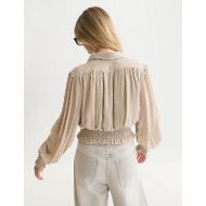 Снимка на SCOTCH&SODA ДАМСКА БЛУЗА FIL COUPE SMOCKED TOP - ALUMINUM 5
