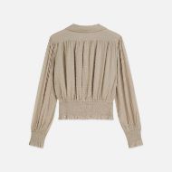 Снимка на SCOTCH&SODA ДАМСКА БЛУЗА FIL COUPE SMOCKED TOP - ALUMINUM 2