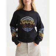 Снимка на SCOTCH&SODA ДАМСКИ СУИТШЪРТ EMBROIDERED RELAXED FIT - METEORITE 4