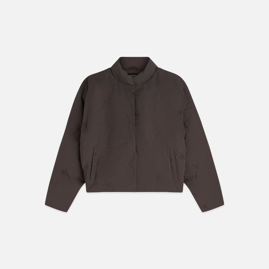 Снимка на SCOTCH&SODA ДАМСКО ЯКЕ EMBROIDERED SHORT PUFFER - SHALE