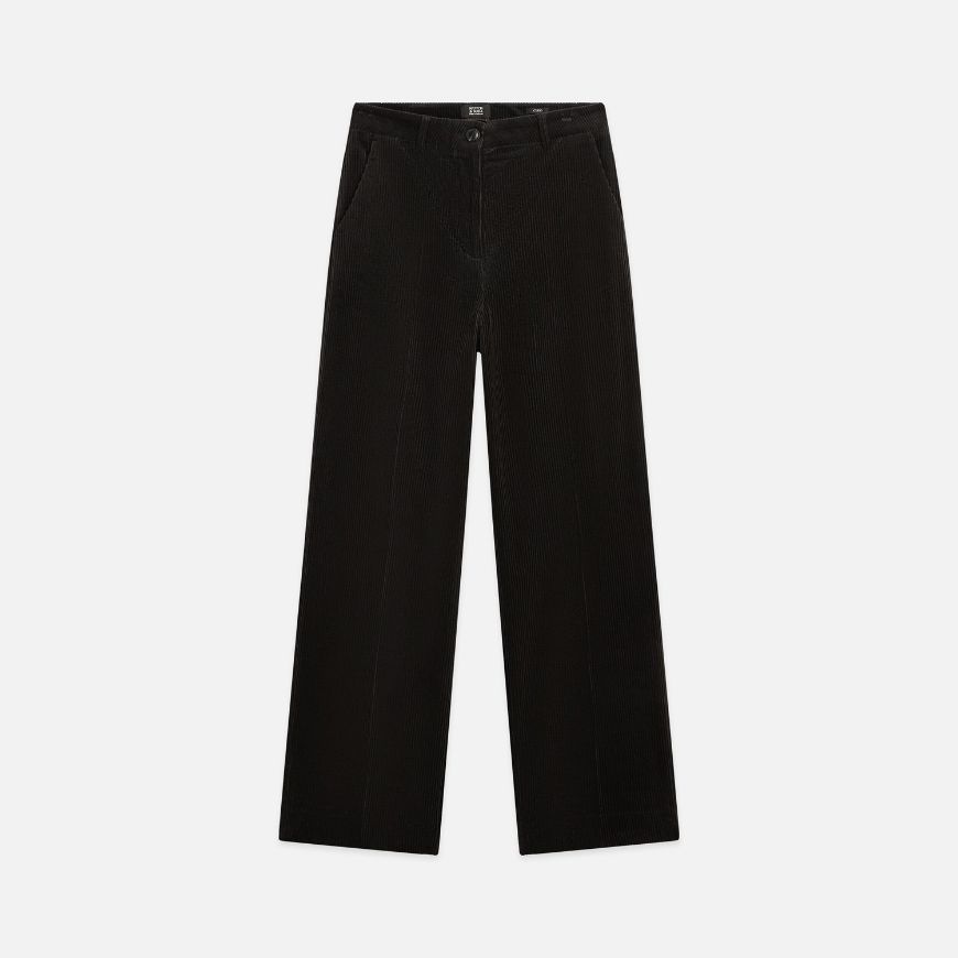 Снимка на SCOTCH&SODA ДАМСКИ ПАНТАЛОН CLEO - HIGH RISE WIDE LEG CORDUROY - METEORITE