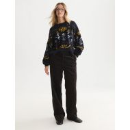 Снимка на SCOTCH&SODA ДАМСКИ ПАНТАЛОН CLEO - HIGH RISE WIDE LEG CORDUROY - METEORITE 7