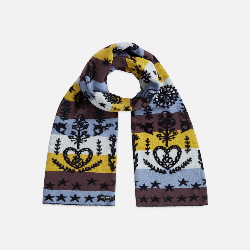 Снимка на SCOTCH&SODA ДАМСКИ ШАЛ JACQUARD KNITTED - METEORITE