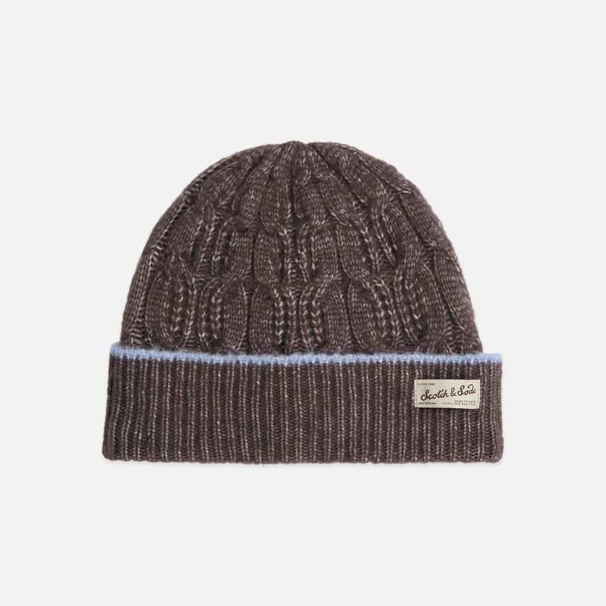 Снимка на SCOTCH&SODA ДАМСКА ШАПКА CABLE STITCH KNITTED - SHALE