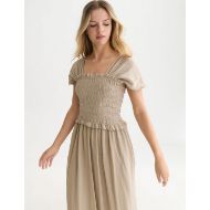 Снимка на SCOTCH&SODA РОКЛЯ FIL COUPE SMOCKED ANKLE LENGTH - ALUMINUM 6