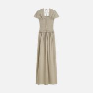Снимка на SCOTCH&SODA РОКЛЯ FIL COUPE SMOCKED ANKLE LENGTH - ALUMINUM 2