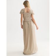 Снимка на SCOTCH&SODA РОКЛЯ FIL COUPE SMOCKED ANKLE LENGTH - ALUMINUM 5