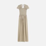 Снимка на SCOTCH&SODA РОКЛЯ FIL COUPE SMOCKED ANKLE LENGTH - ALUMINUM 1