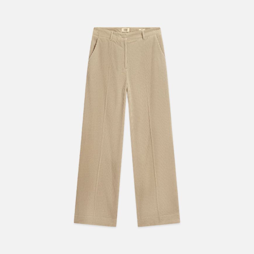 Снимка на SCOTCH&SODA ДАМСКИ ПАНТАЛОН CLEO - HIGH RISE WIDE LEG CORDUROY - ALUMINUM