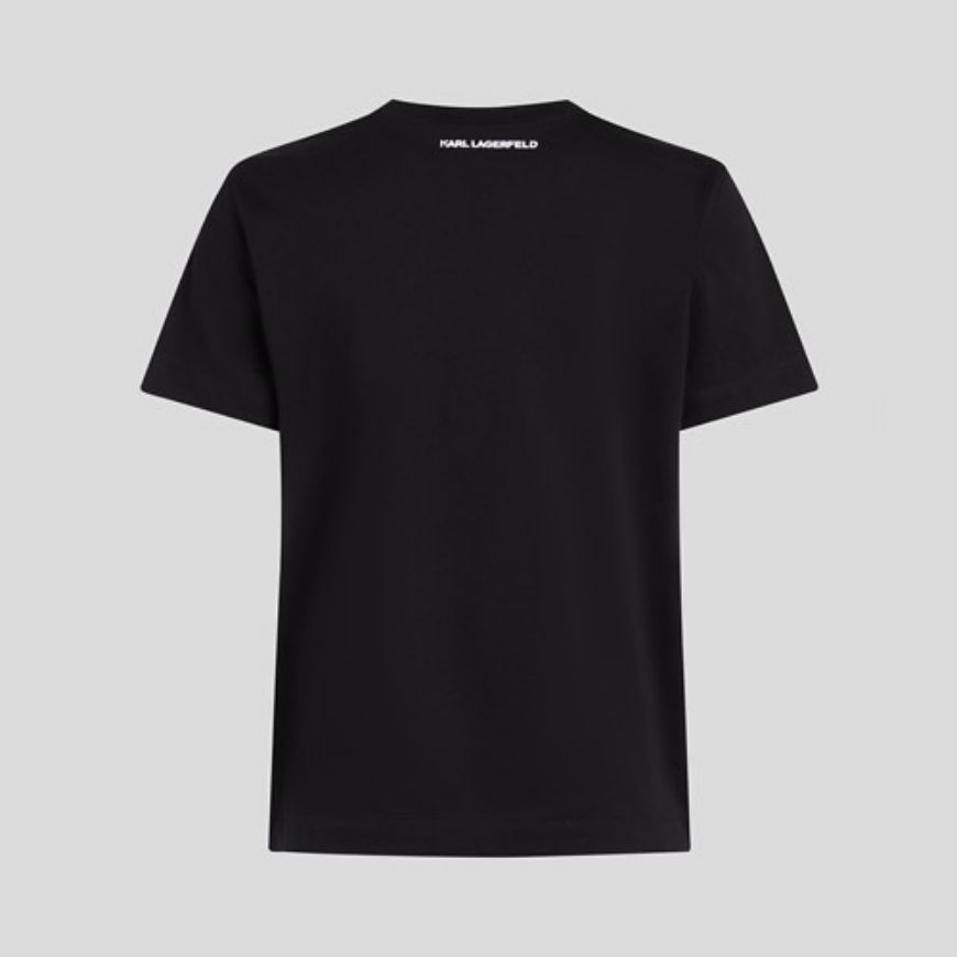 Снимка на KARL LAGERFELD ДАМСКИ ТОП IKON SKETCH DUO T-SHIRT BLACK