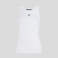 Снимка на KARL LAGERFELD ДАМСКИ ТОП IKON RIBBED TANK TOP WHITE 1
