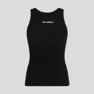 Снимка на KARL LAGERFELD ДАМСКИ ТОП IKON RIBBED TANK TOP BLACK 2