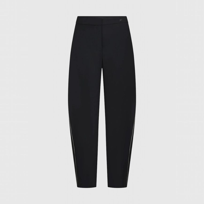 Picture of KARL LAGERFELD WOMEN'S ZIP DETAIL TAILORED PANTS BLACK